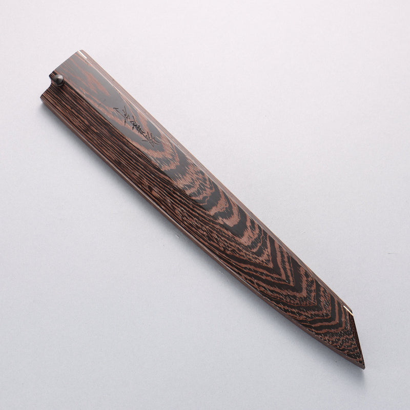 Sakai Takayuki Honyaki VG10 Dragon engraving Kengata Yanagiba 300mm Wenge Handle with Sheath - Japannywholesale