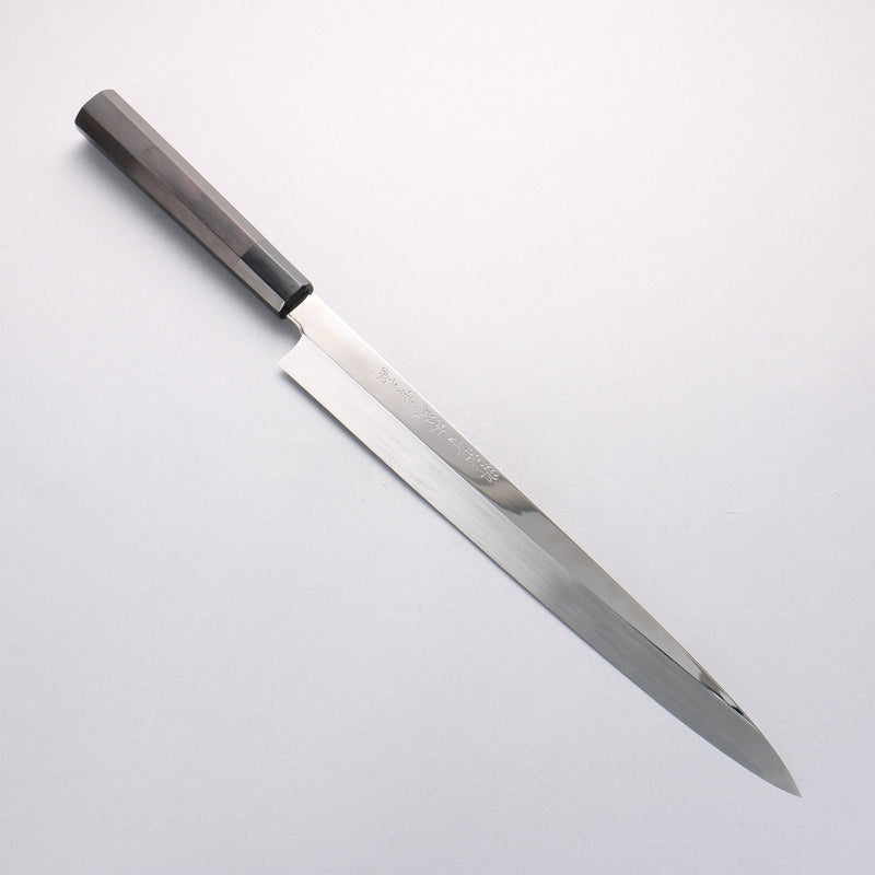 Sakai Takayuki Honyaki Blue Steel No.2 Mirrored Finish Yanagiba - Japannywholesale
