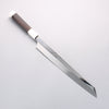 Sakai Takayuki Shinuchi Water Quenching Honyaki White Steel No.2 Mirrored Finish Kiritsuke Yanagiba 300mm with Sheath - Japannywholesale