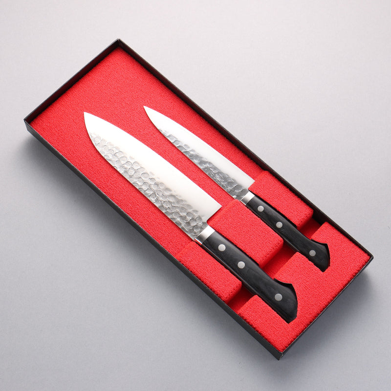 Seisuke VG1 Japanese Santoku & Petty Pakka wood Handle - Japannywholesale