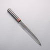 Seisuke VG10 33 Layer Hammered Damascus Sujihiki 210mm Black Pakka wood Handle - Japannywholesale