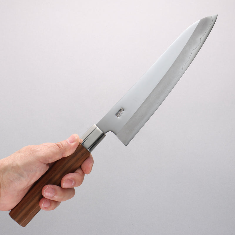 Kurotori Silver Steel No.3 Migaki Finished Gyuto 210mm Walnut Handle - Japannywholesale