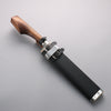 Kurotori White Steel No.1 Damascus Sword Machete Natural wood Handle with Sheath 240mm - Japannywholesale