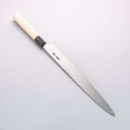 Sakai Takayuki White Steel No.2 Mirrored Finish Yanagiba - Japannywholesale