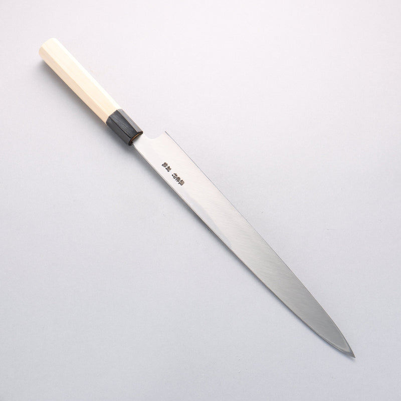 Sakai Takayuki White Steel No.2 Mirrored Finish Yanagiba - Japannywholesale