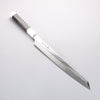 Sakai Takayuki Ginryu Honyaki Swedish Steel Mirrored Finish Kengata Yanagiba 300mm Ebony Wood Handle with Sheath - Japannywholesale