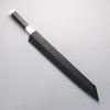 Sakai Takayuki Ginryu Honyaki Swedish Steel Mirrored Finish Kengata Yanagiba 300mm Ebony Wood Handle with Sheath - Japannywholesale