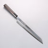 Sakai Takayuki Hien Blue Steel No.2 Mirrored Finish Kengata Yanagiba 270mm Ebony Wood Handle with Sheath - Japannywholesale