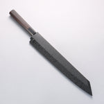 Sakai Takayuki Hien Blue Steel No.2 Mirrored Finish Kengata Yanagiba 270mm Ebony Wood Handle with Sheath - Japannywholesale