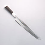 Sakai Takayuki Ginryu Honyaki Swedish Steel Mirrored Finish Sakimaru Yanagiba 300mm Ebony Wood Handle with Sheath - Japannywholesale