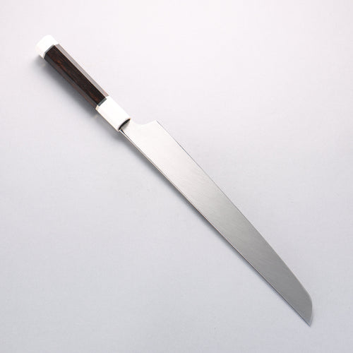 Sakai Takayuki Ginryu Honyaki Swedish Steel Mirrored Finish Sakimaru Yanagiba 300mm Ebony Wood Handle with Sheath - Japannywholesale