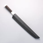 Sakai Takayuki Ginryu Honyaki Swedish Steel Mirrored Finish Sakimaru Yanagiba 300mm Ebony Wood Handle with Sheath - Japannywholesale