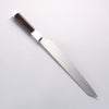 Sakai Takayuki Ginryu Honyaki Swedish Steel Mirrored Finish Kengata Yanagiba 270mm Ebony Wood Handle with Sheath - Japannywholesale