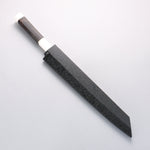 Sakai Takayuki Ginryu Honyaki Swedish Steel Mirrored Finish Kengata Yanagiba 270mm Ebony Wood Handle with Sheath - Japannywholesale