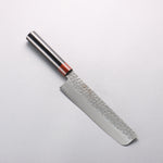 Seisuke VG10 33 Layer Hammered Damascus Nakiri 180mm Black Pakka wood Handle - Japannywholesale