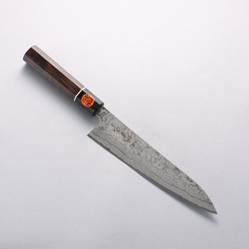 Shigeki Tanaka Habakiri SG2 Damascus Gyuto 210mm Ebony Wood Handle - Japannywholesale