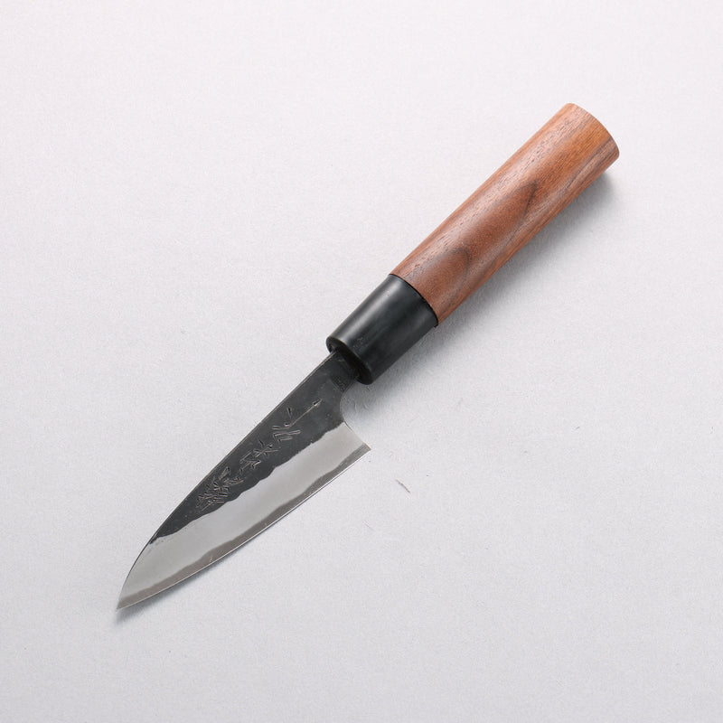 Nao Yamamoto Yasuki Blue Steel Kurouchi Hammered Paring 90mm Walnut Handle - Japannywholesale