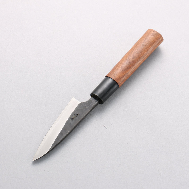 Nao Yamamoto Yasuki Blue Steel Kurouchi Hammered Paring 90mm Walnut Handle - Japannywholesale