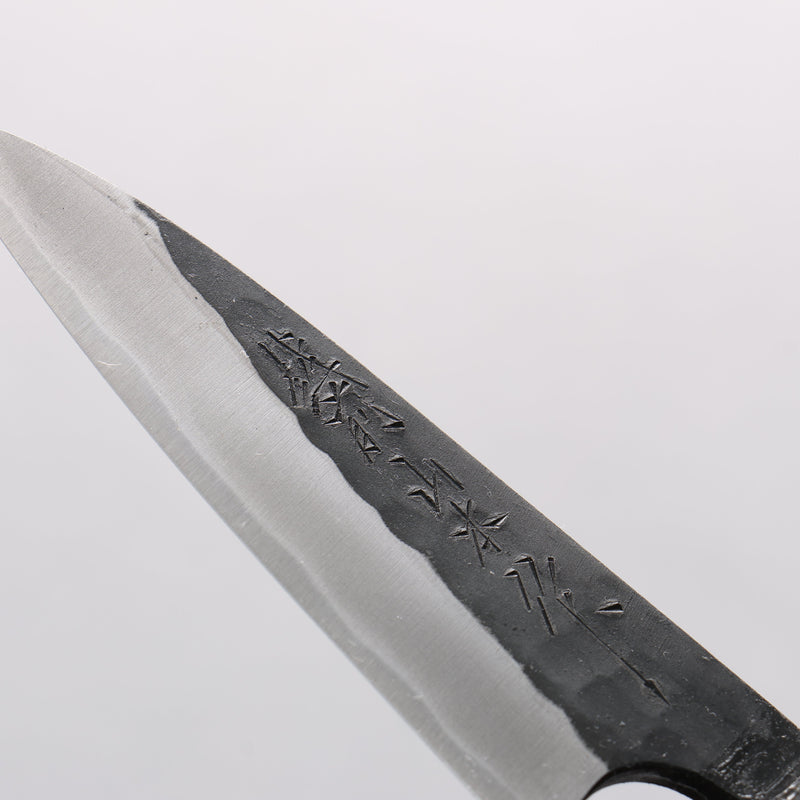 Nao Yamamoto Yasuki Blue Steel Kurouchi Hammered Paring 90mm Walnut Handle - Japannywholesale
