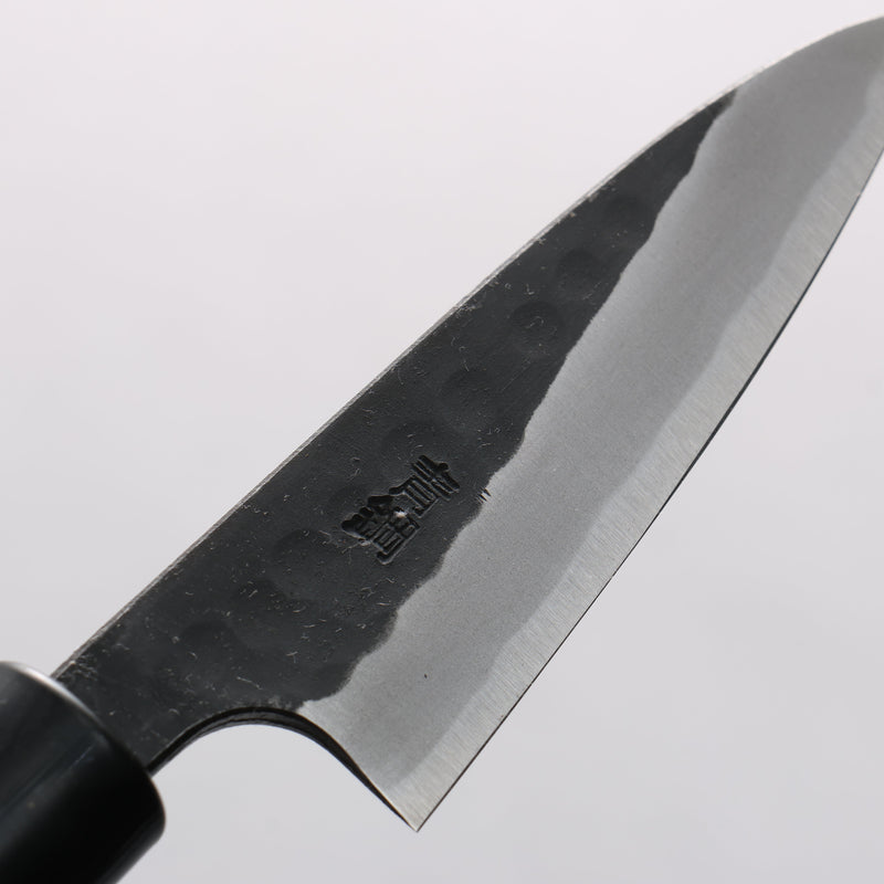 Nao Yamamoto Yasuki Blue Steel Kurouchi Hammered Paring 90mm Walnut Handle - Japannywholesale