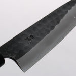 Nao Yamamoto Yasuki Blue Steel Kurouchi Hammered Petty-Utility 135mm Walnut Handle - Japannywholesale