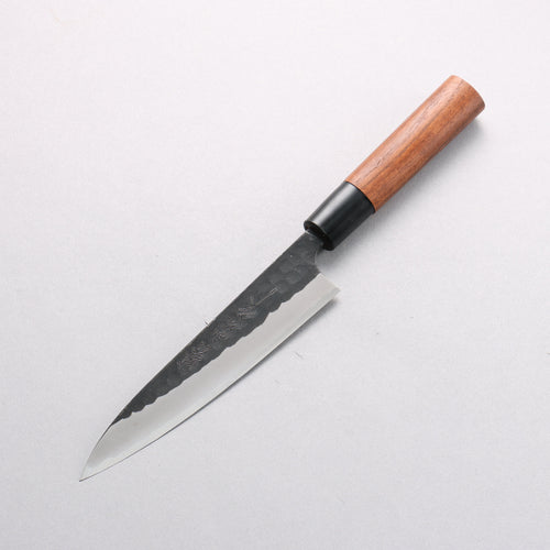 Nao Yamamoto Yasuki Blue Steel Kurouchi Hammered Petty-Utility 150mm Walnut Handle - Japannywholesale