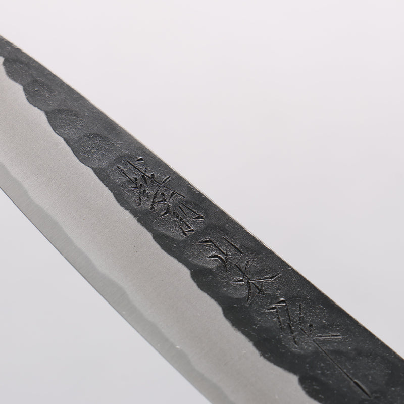 Nao Yamamoto Yasuki Blue Steel Kurouchi Hammered Petty-Utility 150mm Walnut Handle - Japannywholesale