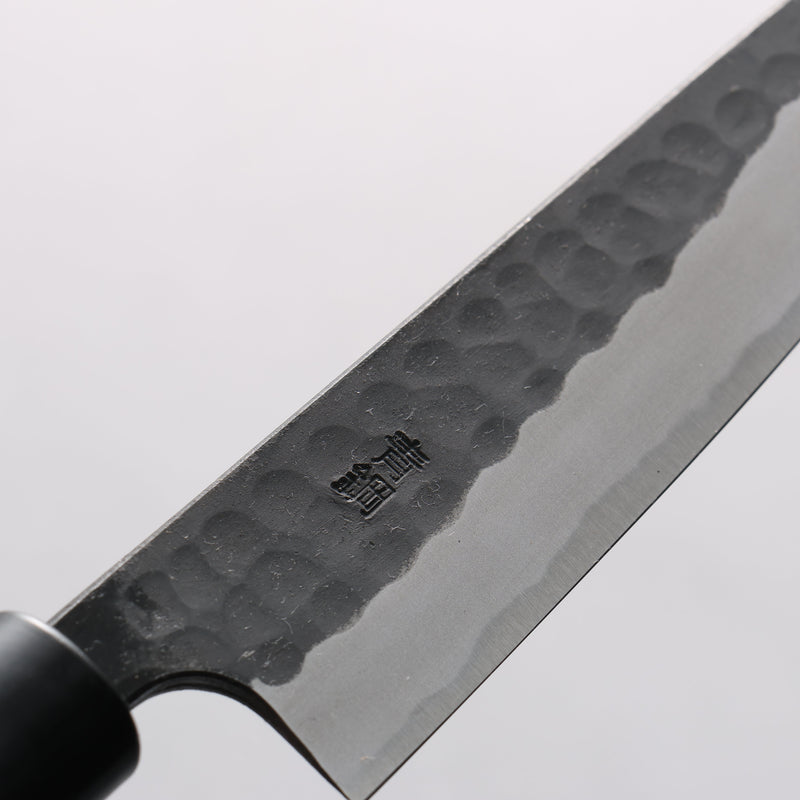 Nao Yamamoto Yasuki Blue Steel Kurouchi Hammered Petty-Utility 150mm Walnut Handle - Japannywholesale