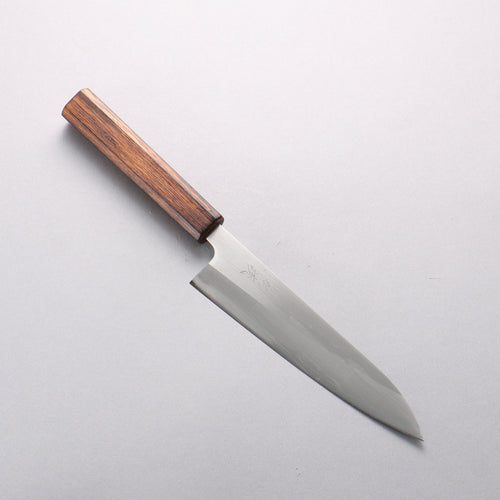 Oul White Steel No.1 Gyuto 180mm Oak (Baikoku / Soot Black) Handle - Japannywholesale