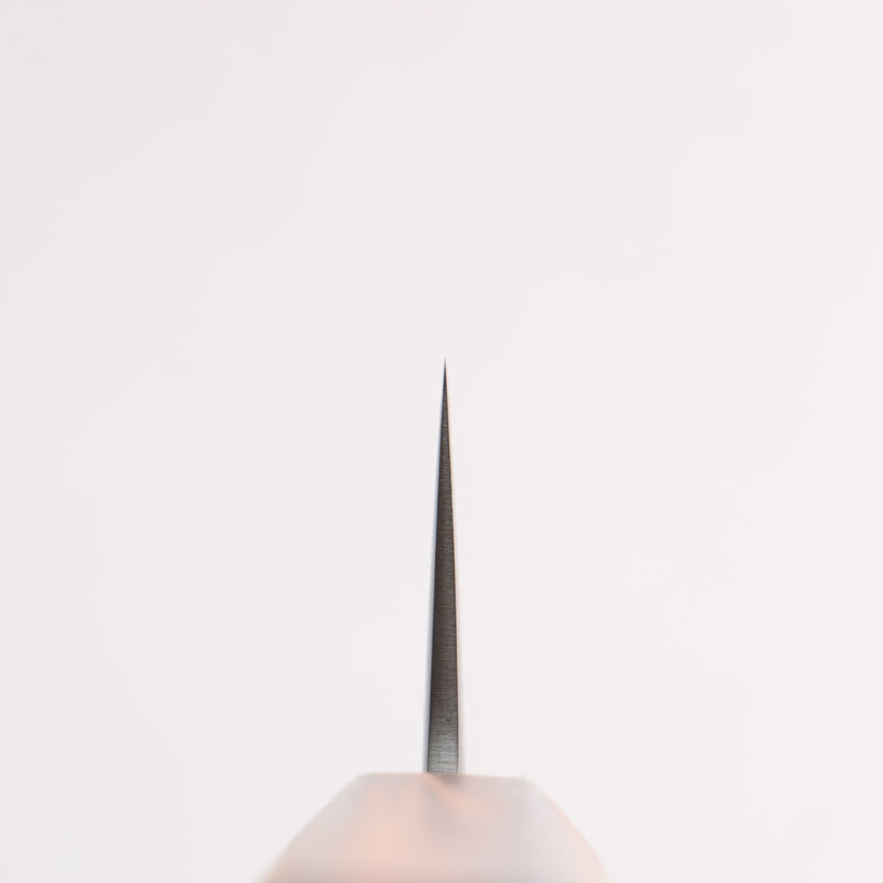 Oul White Steel No.1 Gyuto 180mm Oak (Baikoku / Soot Black) Handle - Japannywholesale