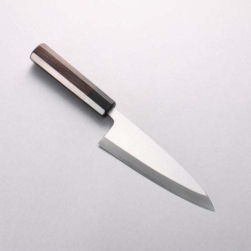Minamoto Akitada White Steel No.2 Aideba 165mm Ebony Wood (ferrule: Black Water Buffalo Horn) Handle - Japannywholesale