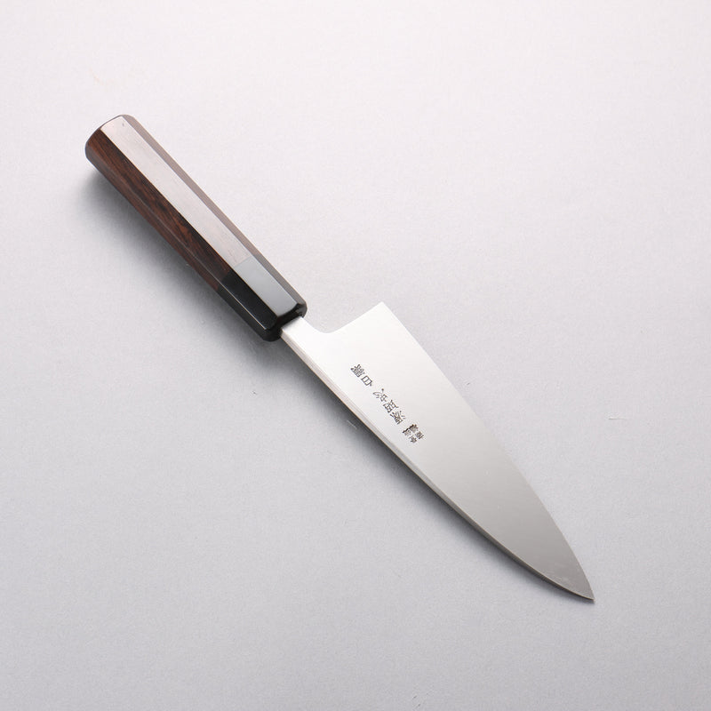 Minamoto Akitada White Steel No.2 Aideba 165mm Ebony Wood (ferrule: Black Water Buffalo Horn) Handle - Japannywholesale
