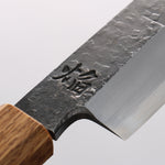Sakai Takayuki Homura Guren Blue Steel No.2 Hammered Black Finished Yanagiba 300mm Burnt Oak Handle - Japannywholesale