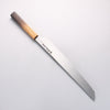 Sakai Takayuki Homura Guren Genbu Blue Steel No.2 Kurouchi Hammered Sakimaru Yanagiba 300mm Burnt Oak Handle - Japannywholesale