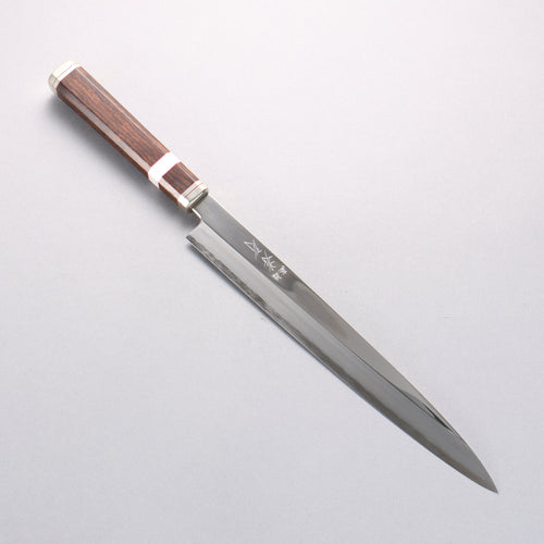 Sakai Takayuki Shiden Silver Steel No.3 Yanagiba Desert Ironwood(Sugihara model) Handle - Japannywholesale