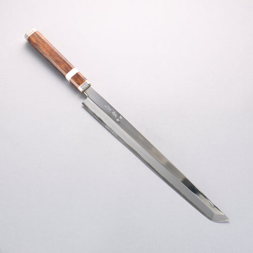 Sakai Takayuki Shiden Silver Steel No.3 Takohiki 300mm Desert Ironwood(Sugihara model) Handle - Japannywholesale