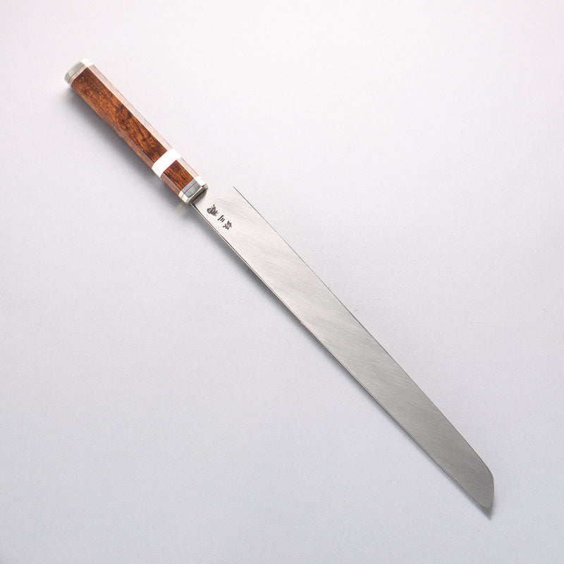 Sakai Takayuki Shiden Silver Steel No.3 Takohiki 300mm Desert Ironwood(Sugihara model) Handle - Japannywholesale