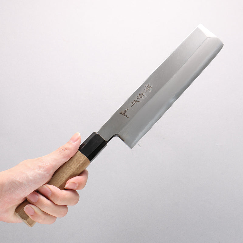 Sakai Takayuki Chef Series Silver Steel No.3 Usuba Magnolia Handle - Japannywholesale