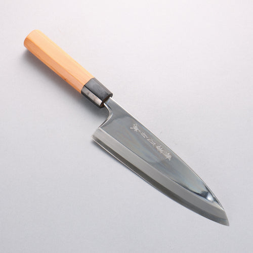 Sakai Takayuki Hakugin INOX Mirrored Finish Deba 210mm Yew tree Handle - Japannywholesale