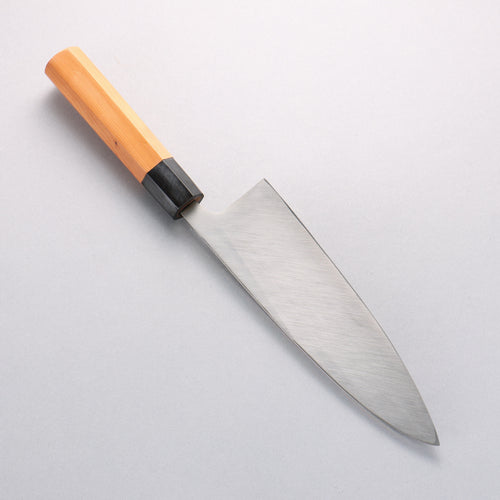 Sakai Takayuki Hakugin INOX Mirrored Finish Deba 210mm Yew tree Handle - Japannywholesale