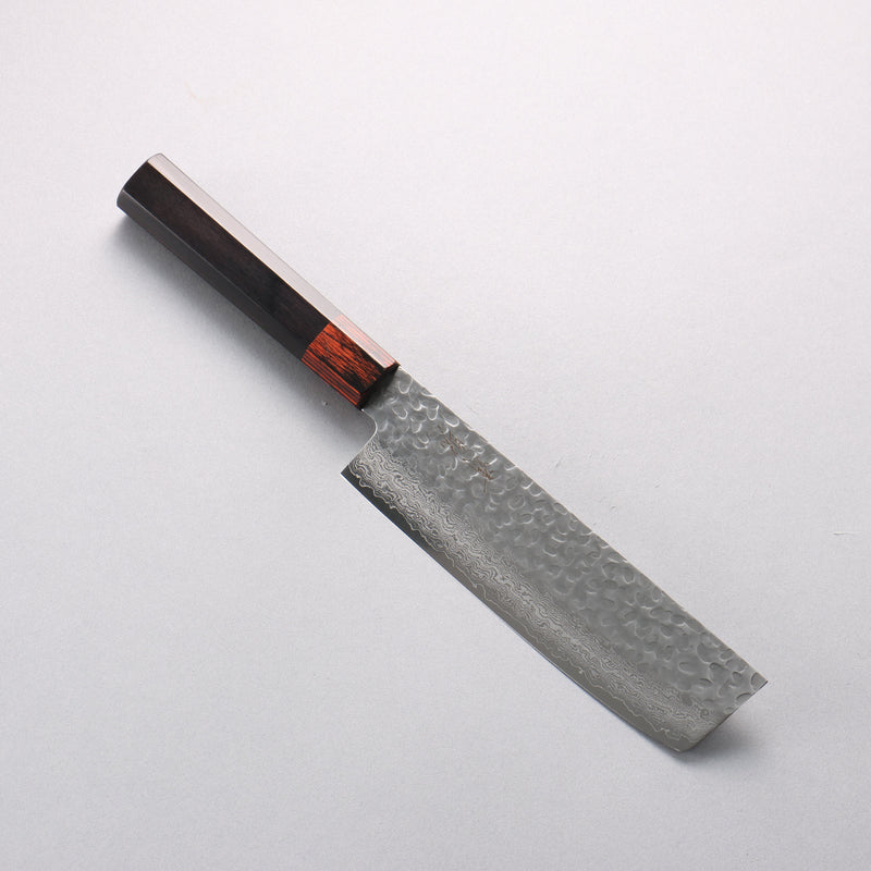 Seisuke VG10 33 Layer Hammered Damascus Usuba 160mm Black Pakka wood Handle - Japannywholesale