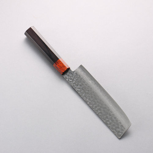 Seisuke VG10 33 Layer Hammered Damascus Usuba 160mm Black Pakka wood Handle - Japannywholesale