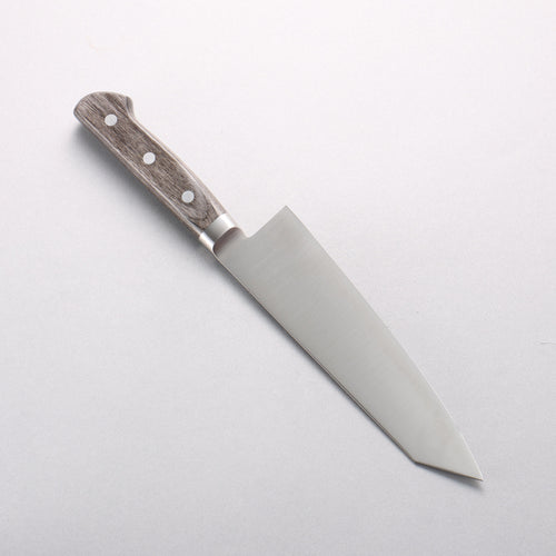 Seisuke Stainless Steel Kiritsuke Santoku 180mm Gray Pakka wood Handle - Japannywholesale