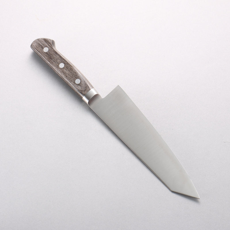 Seisuke Stainless Steel Kiritsuke Santoku 180mm Gray Pakka wood Handle - Japannywholesale
