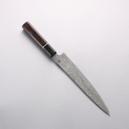 Shigeki Tanaka Habakiri SG2 Damascus Slicer 210mm Ebony Wood Handle - Japannywholesale