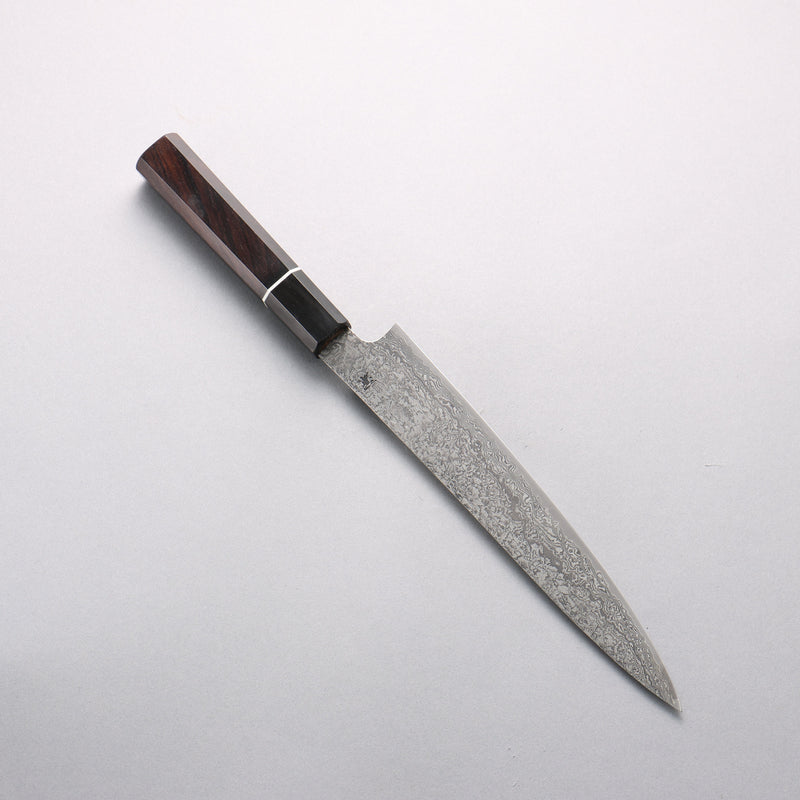 Shigeki Tanaka Habakiri SG2 Damascus Slicer 210mm Ebony Wood Handle - Japannywholesale