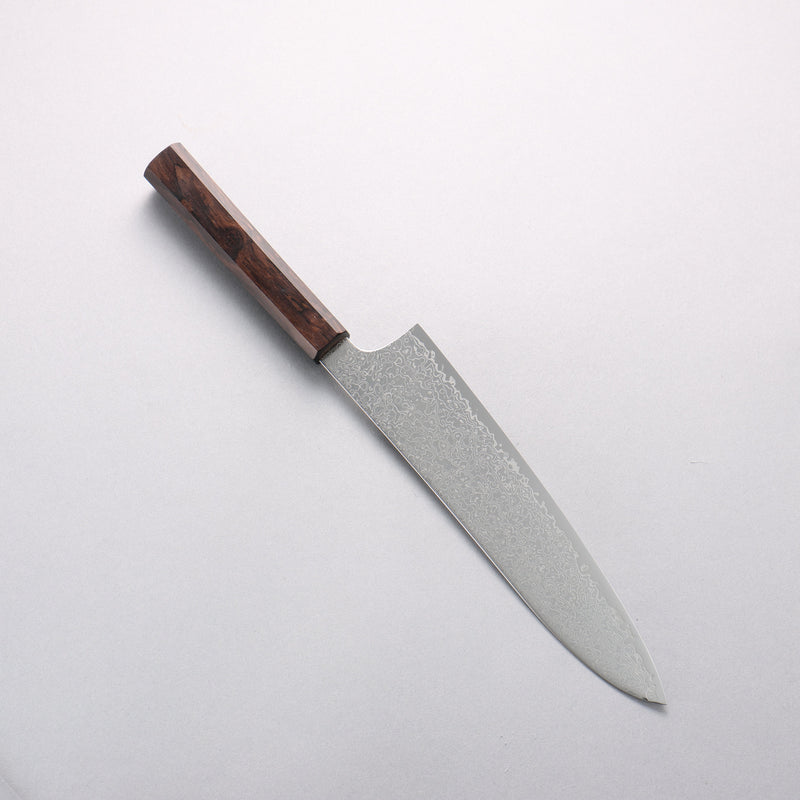 Seisuke SG2 Damascus Migaki Finished Gyuto 210mm Ebony Wood Handle - Japannywholesale