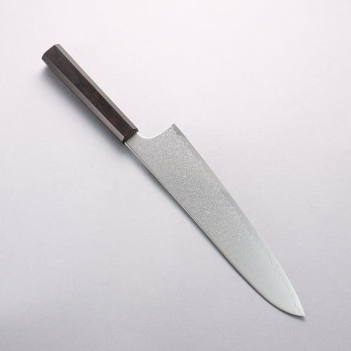 Seisuke SG2 Damascus Migaki Finished Gyuto 240mm Ebony Wood Handle - Japannywholesale