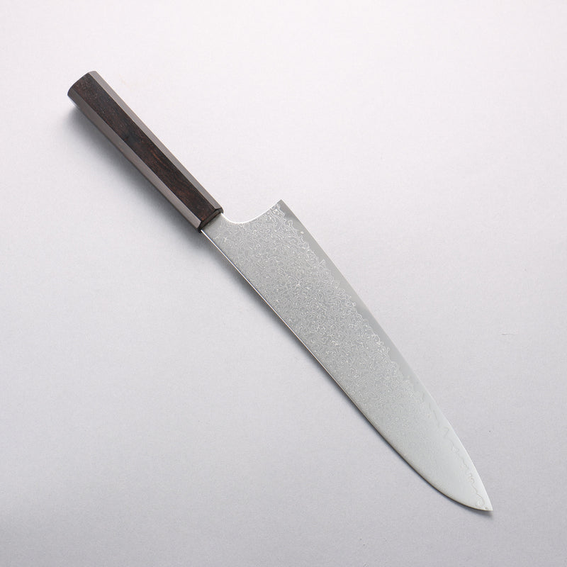 Seisuke SG2 Damascus Migaki Finished Gyuto 240mm Ebony Wood Handle - Japannywholesale
