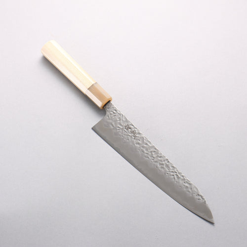 Seisuke Kumo White Steel No.1 Hammered Gyuto 210mm Magnolia Handle - Japannywholesale